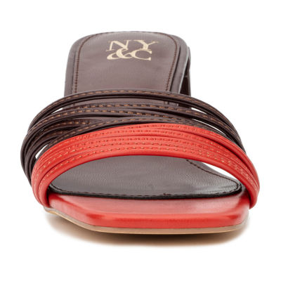 New York & Company Hera Womens Square Mules