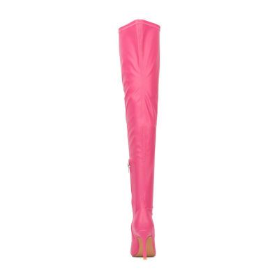 New York & Company Womens Natalia Stiletto Heel Over the Knee Boots