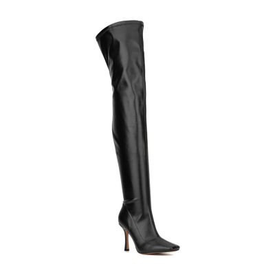 New York & Company Womens Natalia Stiletto Heel Over the Knee Boots