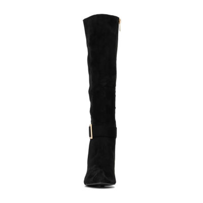 New York & Company Womens Paula Stiletto Heel Over the Knee Boots