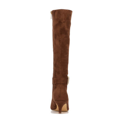 New York & Company Womens Paula Stiletto Heel Over the Knee Boots