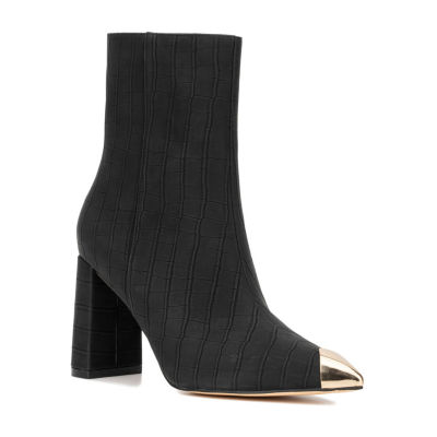 New York & Company Womens Kayla Block Heel Booties