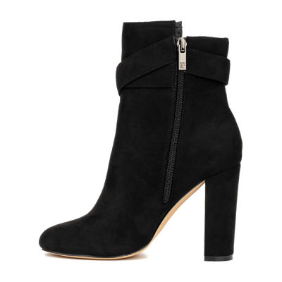 New York & Company Womens Luella Block Heel Booties