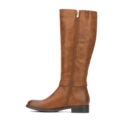 New York & Company Womens Eliza Stacked Heel Chelsea Boots