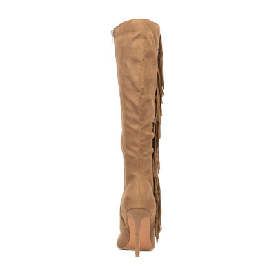 New York & Company Womens Mazikeen Stiletto Heel Over the Knee Boots