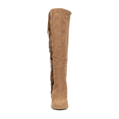 New York & Company Womens Mazikeen Stiletto Heel Over the Knee Boots