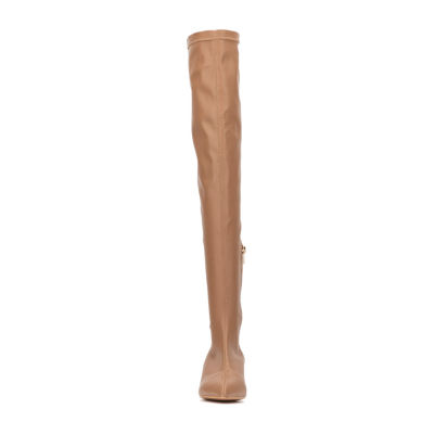 New York & Company Womens Iliana Kitten Heel Over the Knee Boots
