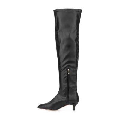 New York & Company Womens Iliana Kitten Heel Over the Knee Boots