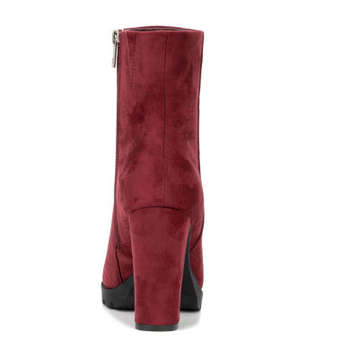 New York & Company Womens Araceliie Block Heel Booties