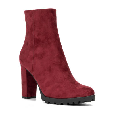 New York & Company Womens Araceliie Block Heel Booties