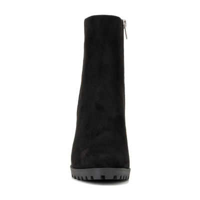 New York & Company Womens Araceliie Block Heel Booties