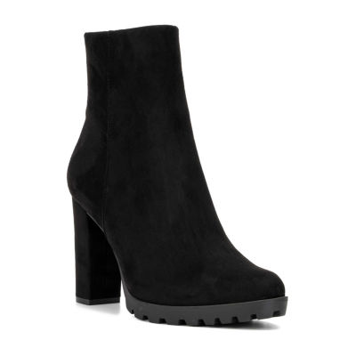 New York & Company Womens Araceliie Block Heel Booties
