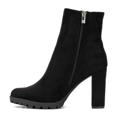New York & Company Womens Araceliie Block Heel Booties