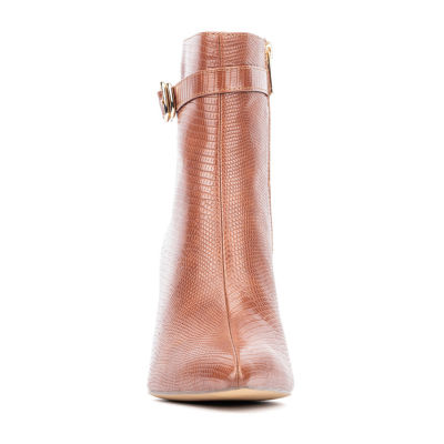 New York & Company Womens Edena Block Heel Chelsea Boots