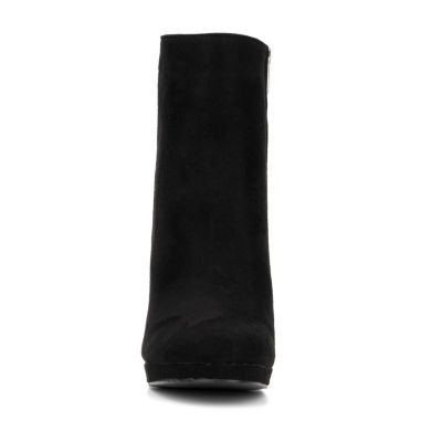 New York & Company Womens Franie Block Heel Booties