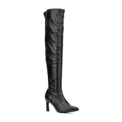 New York & Company Womens Xena Stiletto Heel Over the Knee Boots
