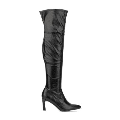 New York & Company Womens Xena Stiletto Heel Over the Knee Boots