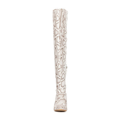 New York & Company Womens Xena Stiletto Heel Over the Knee Boots