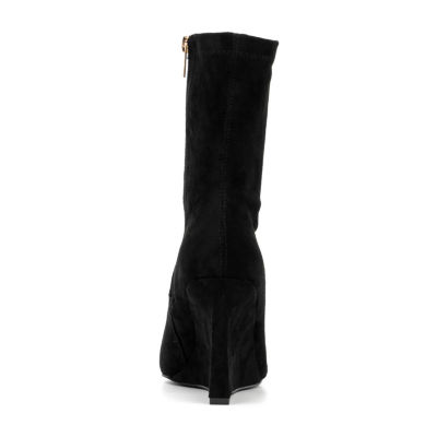 New York & Company Womens Odette Wedge Heel Booties
