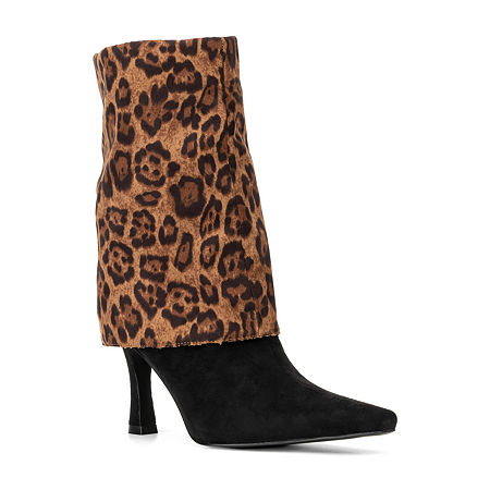 New York & Company Womens Kalissa Stiletto Heel Chelsea Boots, 11 Medium, Brown