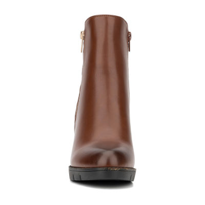 New York & Company Womens Emmalynnie Block Heel Booties