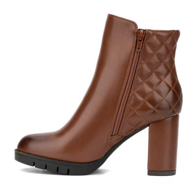 New York & Company Womens Emmalynnie Block Heel Booties