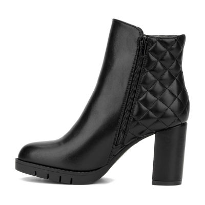 New York & Company Womens Emmalynnie Block Heel Booties