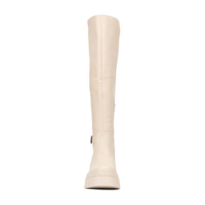 New York & Company Womens Sara Block Heel Over the Knee Boots