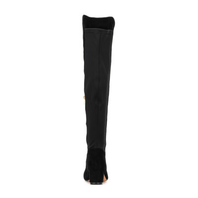 New York & Company Womens Florence Block Heel Over the Knee Boots