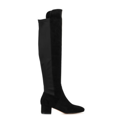 New York & Company Womens Florence Block Heel Over the Knee Boots