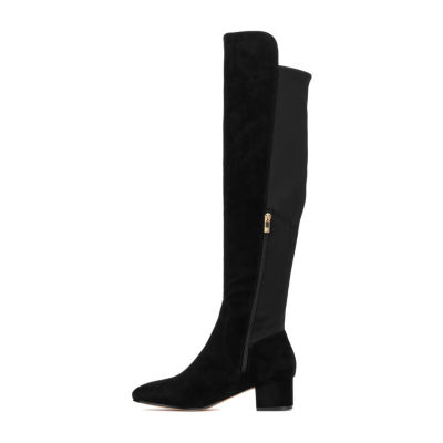 New York & Company Womens Florence Block Heel Over the Knee Boots