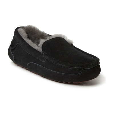 Fireside by Dearfoams Men's Melbourne Genuine Shearling Moccasin Slippers