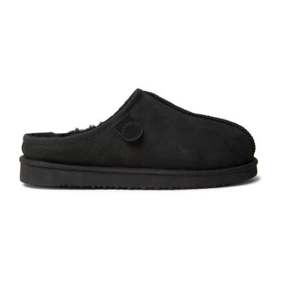 Fireside by Dearfoam’s Men's Grafton Genuine Shearling Clog With Taping Slippers