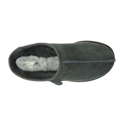 Fireside by Dearfoams Mens Grafton Genuine Shearling Clog Slippers