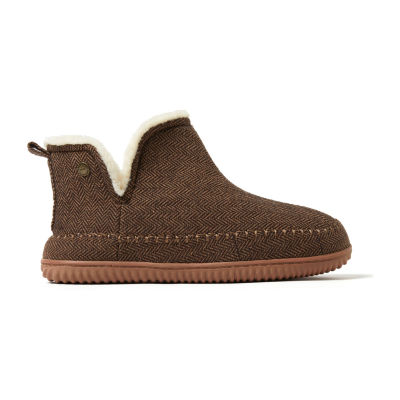Dearfoams Mens Memory Foam Bootie Slippers