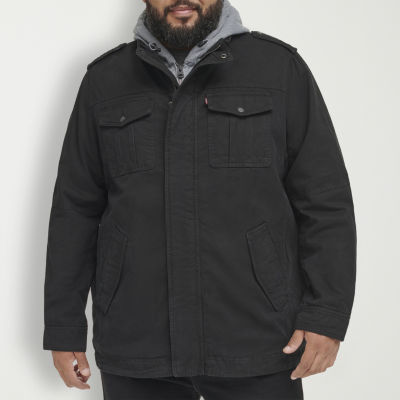 Levi's Mens Big and Tall Hooded Sherpa Lined Midweight Field Jacket