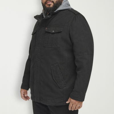 Levi's Mens Big and Tall Hooded Sherpa Lined Midweight Field Jacket