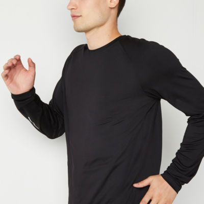 Xersion Mens Red Black Long Sleeve Training Tee Activewear T-Shirt Large 