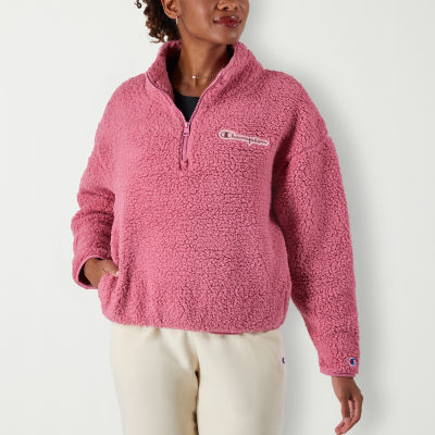 Yyeselk Womens Quarter Zip Up Fleece Oversized Sweatshirt Long Sleeve  Turndown Collar Football Printed Half Zip Comfy Sweatshirts Pullover Tops  Pink XXL 