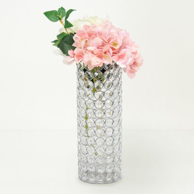 All the Rages Elegant Designs Chrome Elipse Crystal Vase