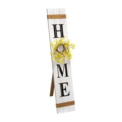 All the Rages Elegant Designs Seasonal Wooden "Home" Porch Sign