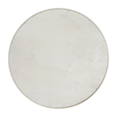 All the Rages "Elegant Designs 13.75"" Round Wood Serving" Decorative Tray