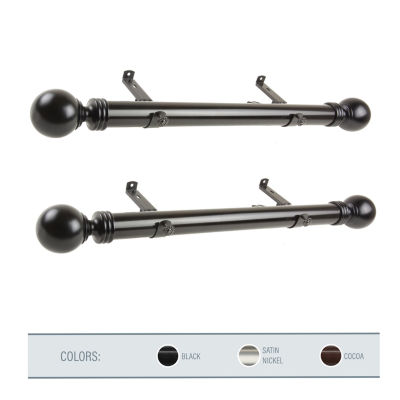 Rod Desyne (Set Of 2) Sphere Side 1 1/2 Adjustable Curtain