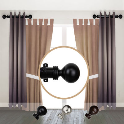 Rod Desyne (Set Of 2) Sphere Side 1 1/2 Adjustable Curtain