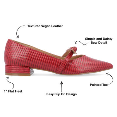 Journee Collection Cait Womens Pointed Closed Toe Ballet Flats