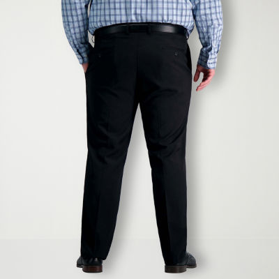Haggar Premium Comfort Dress Pant - Straight Fit Flat Front Big & Tall