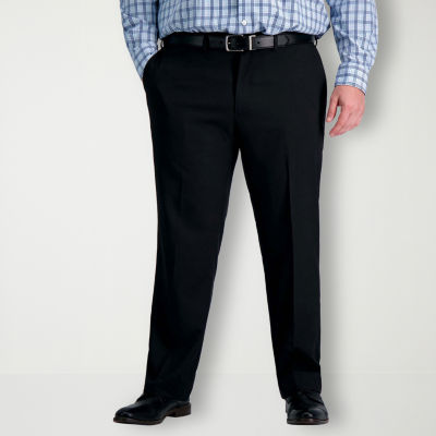 Haggar Premium Comfort Dress Pant - Straight Fit Flat Front Big