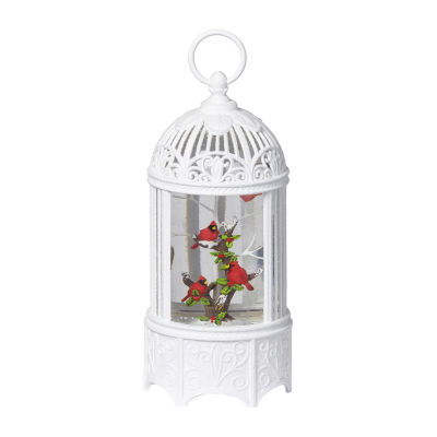 Roman "10.2"" Led Birdcage Cardinal" Lighted Christmas Tabletop Decor