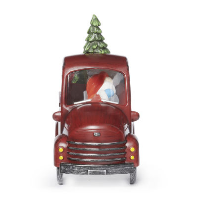 Roman 7.75" Led Truck With Gnomes Lighted Christmas Tabletop Decor