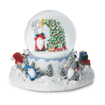 Roman 5.7" Gnome Dome Plays Music Christmas Tabletop Decor